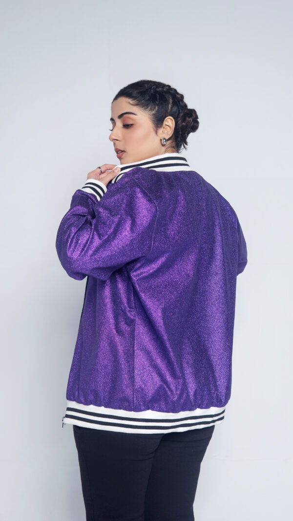 Shimnery Purple Fashion Jacket - Image 3