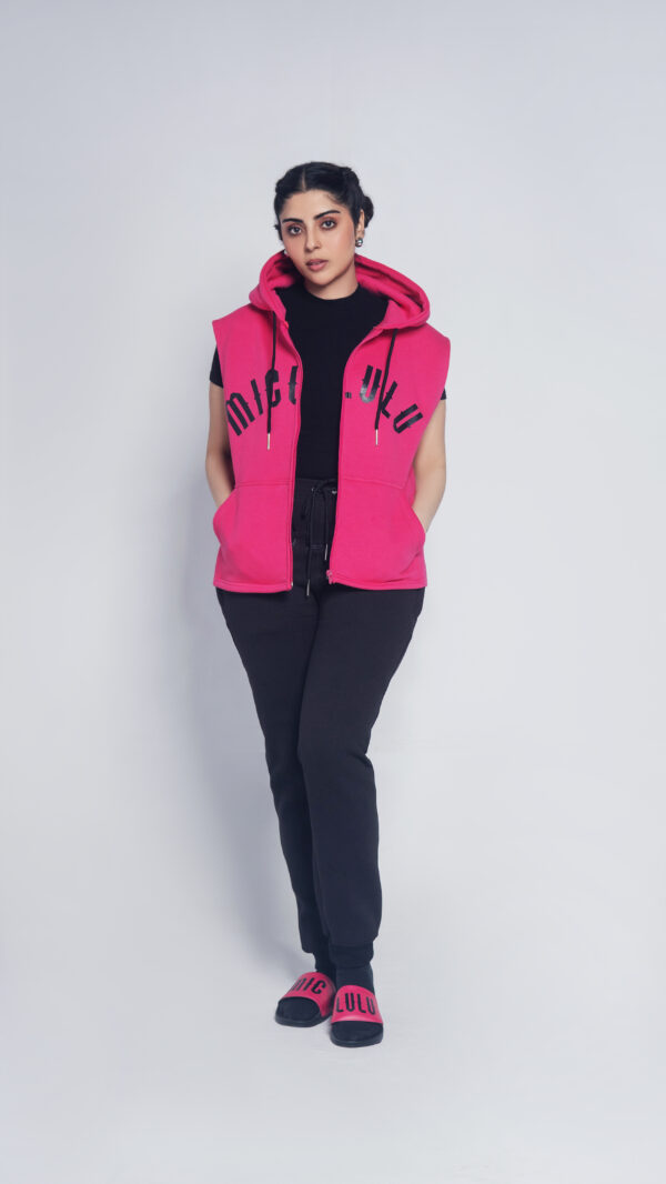 Sleeveless Pink Jacket - Image 2