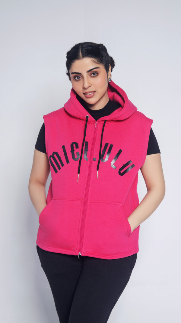 Sleeveless Pink Jacket - Image 4