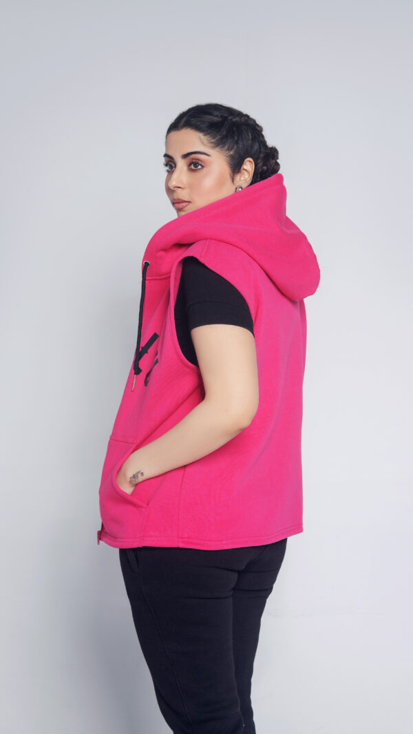 Sleeveless Pink Jacket - Image 5