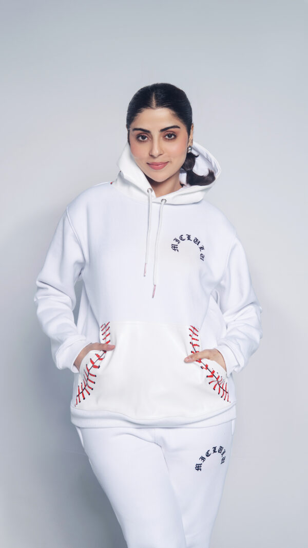 UniSex Printed baseball hoodie & Trouser cotton Fleece - Image 3